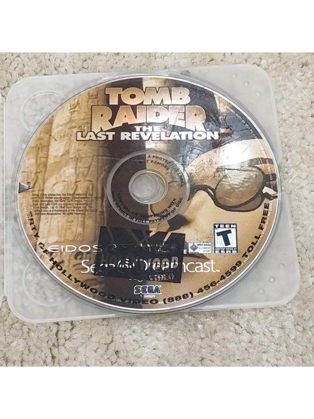 Sega Dreamcast Tomb Raider The Last Revelation Eidos T-36802N Standard Tested